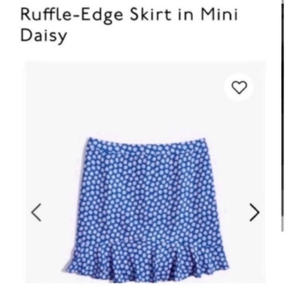 NWT MADEWELL RUFFLE EDGE SKIRT IN MINI DAISY